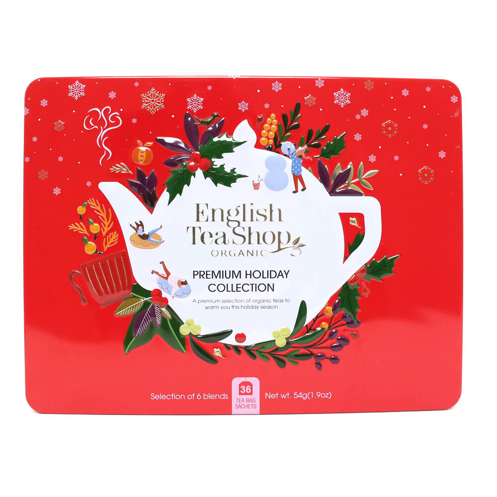 Premium Holiday Collection Fiocco di neve - Cofanetto regalo rosso - 36 bustine di tè